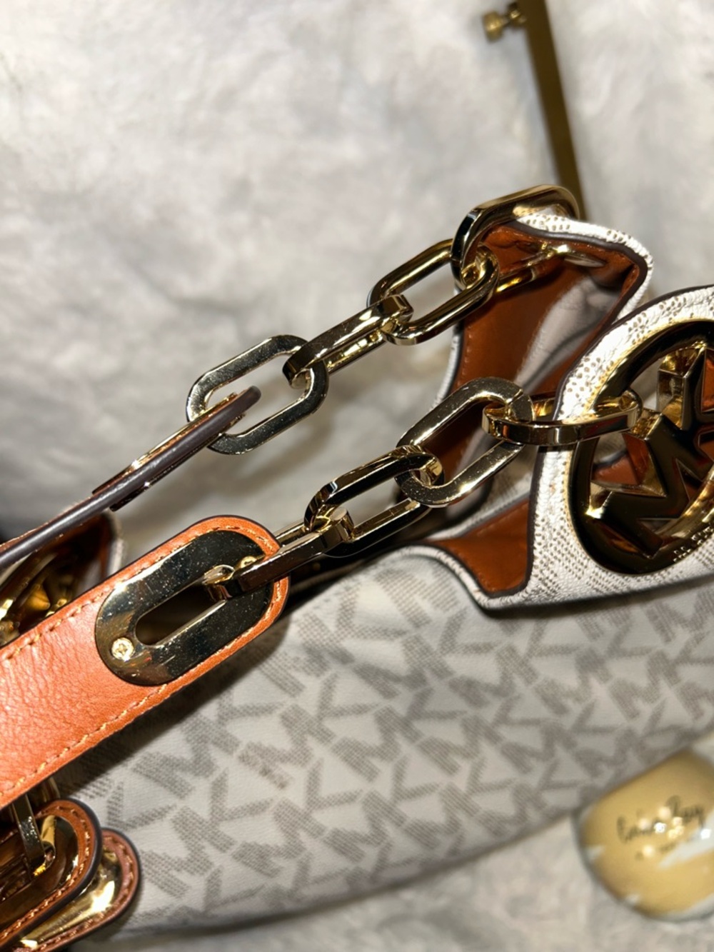 Michael Kors Fulton Monogram Logo Shoulder Bag - Picture 9 of 16